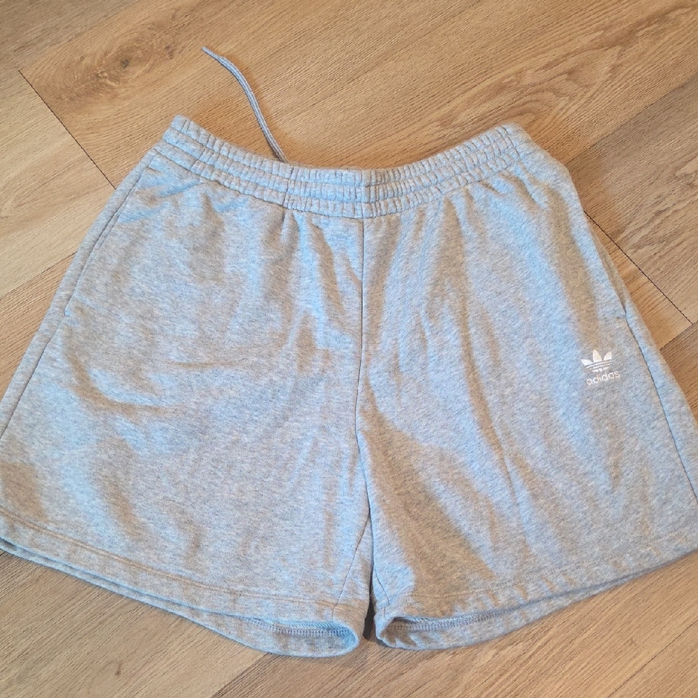 Adidas Women's Light Gray Athletic Shorts